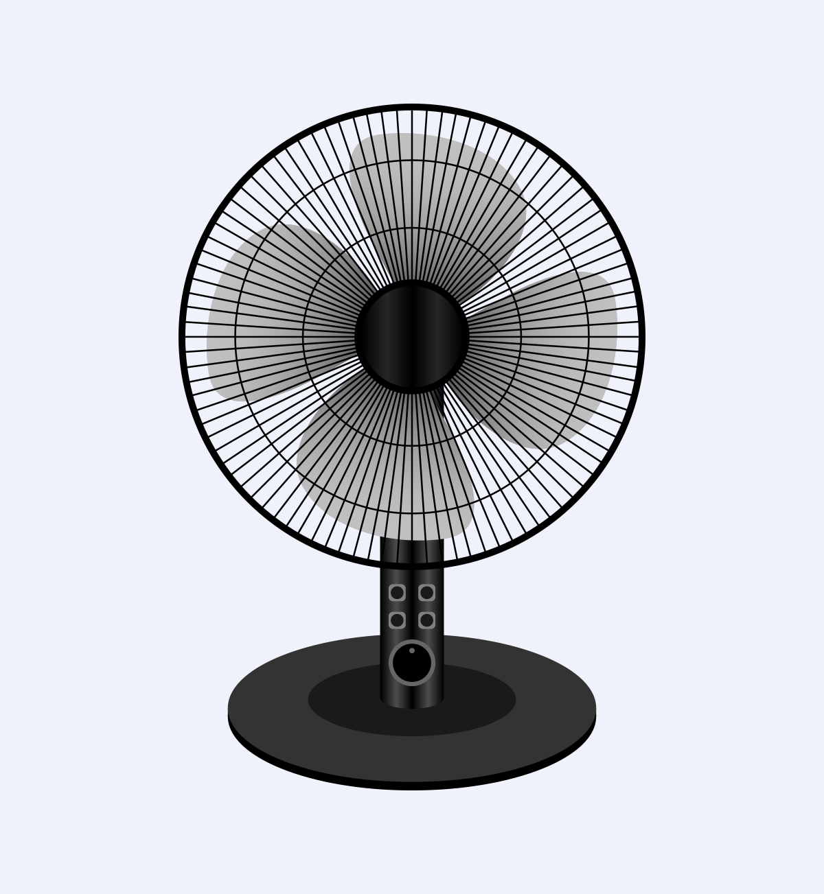 Europe Hot Sell Model 16inch Oscillating Remi Standing Table Desk Fan
